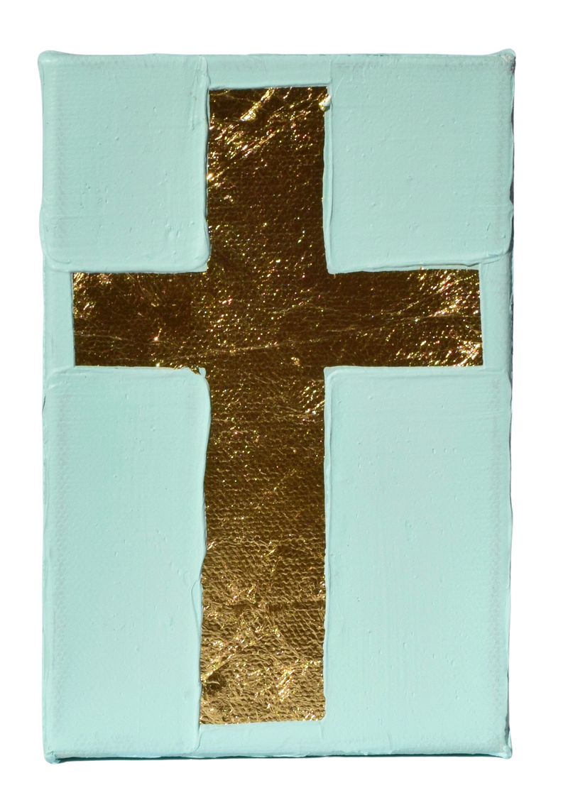 Robins Egg Medium Cross